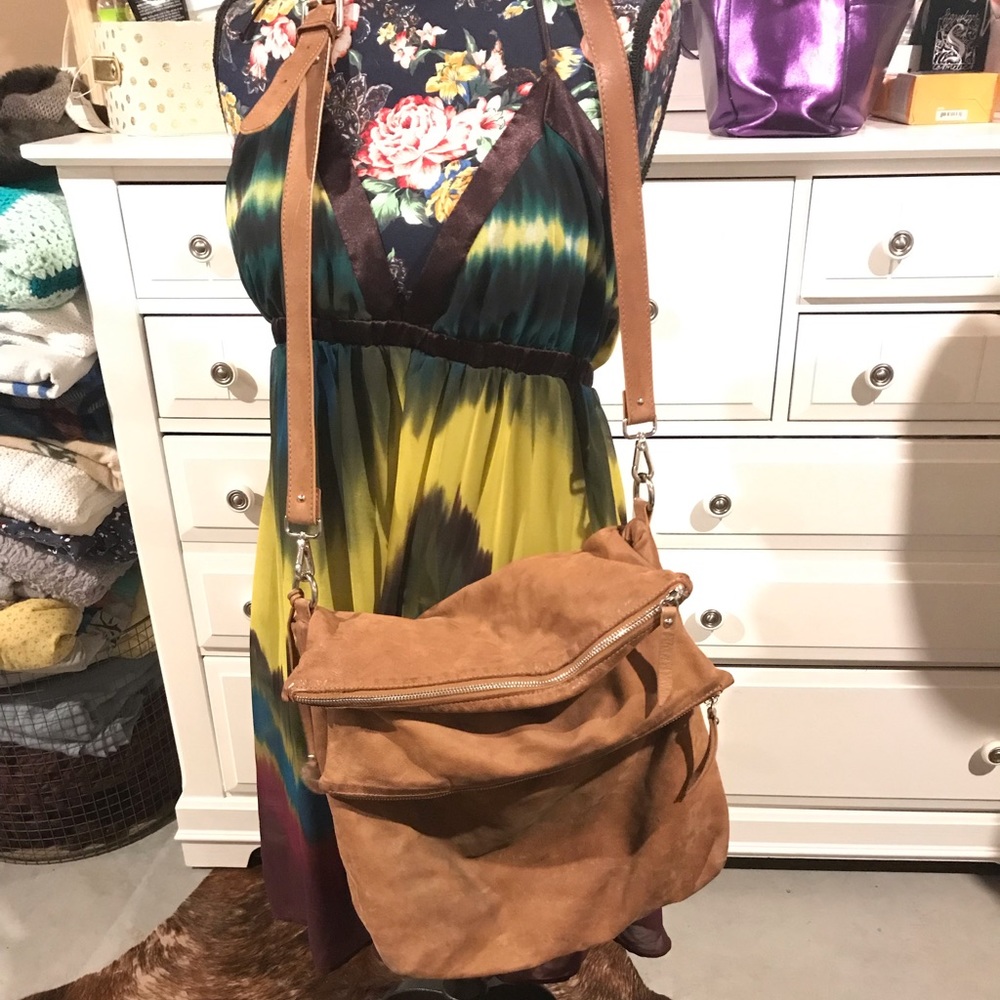 Leather messenger bag